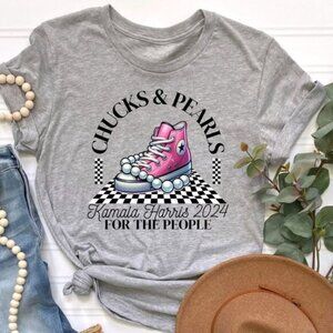 Chucks and Pearls, Kamala Harris 2024, I'm Speaking, Madame President shirt